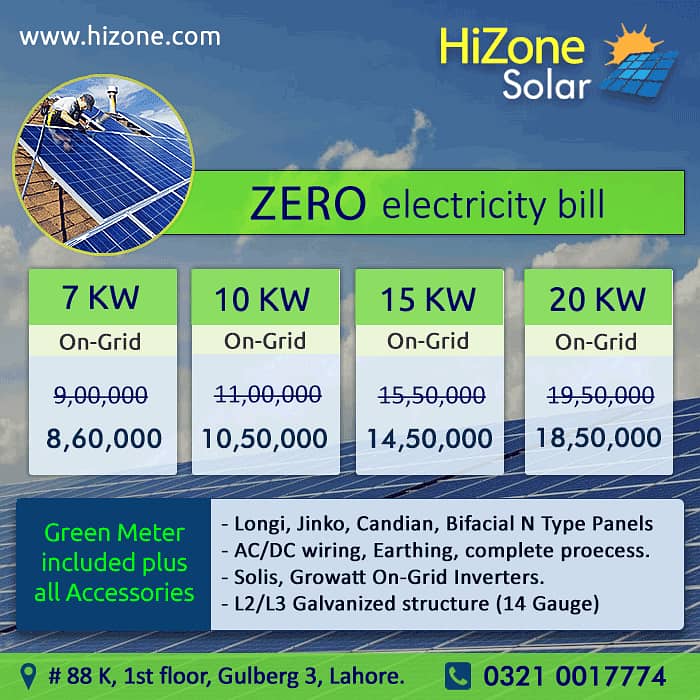 10kw, 15kw, 20kw Discounted Solar System Packages in Lahore 1