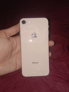 iphone 8 condition 10/2 screen crack back crack