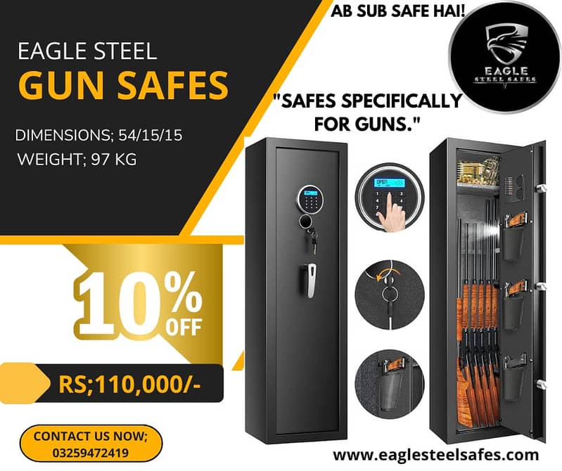 GUN SAFE LOCKER / DIGITAL CASH SAFE/ TAJORI/ CABINET/STEEL DOOR/ALMARI 9