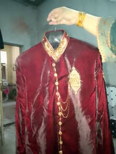 sherwani brand new only 4/5 hours us only