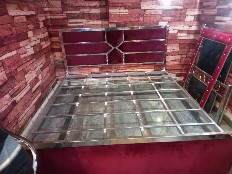 Stainless Steel Double Bed 6