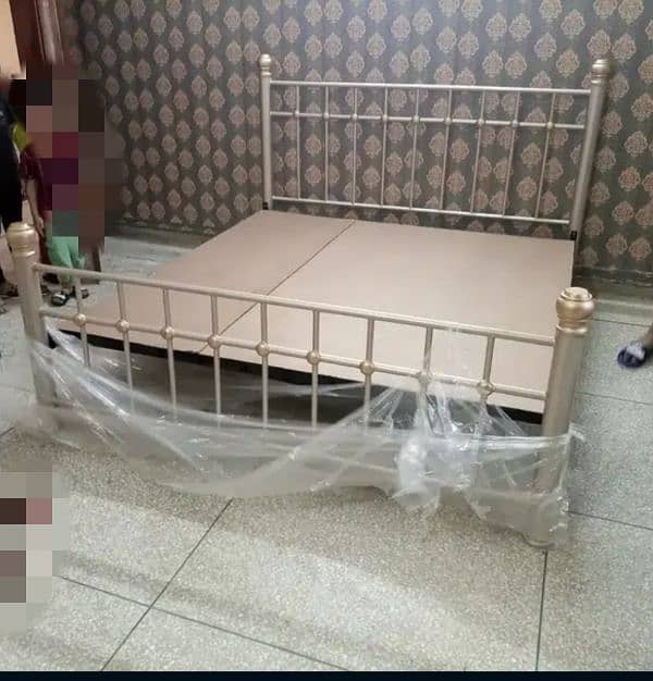 Stainless Steel Double Bed 12