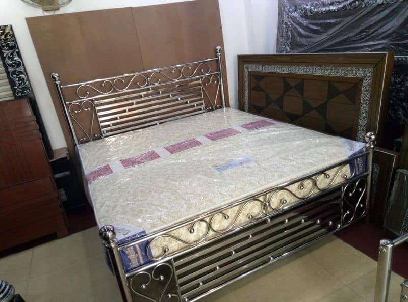 Stainless Steel Double Bed 13