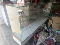 Glass counter 6 feet A1 condition urgent sale 0