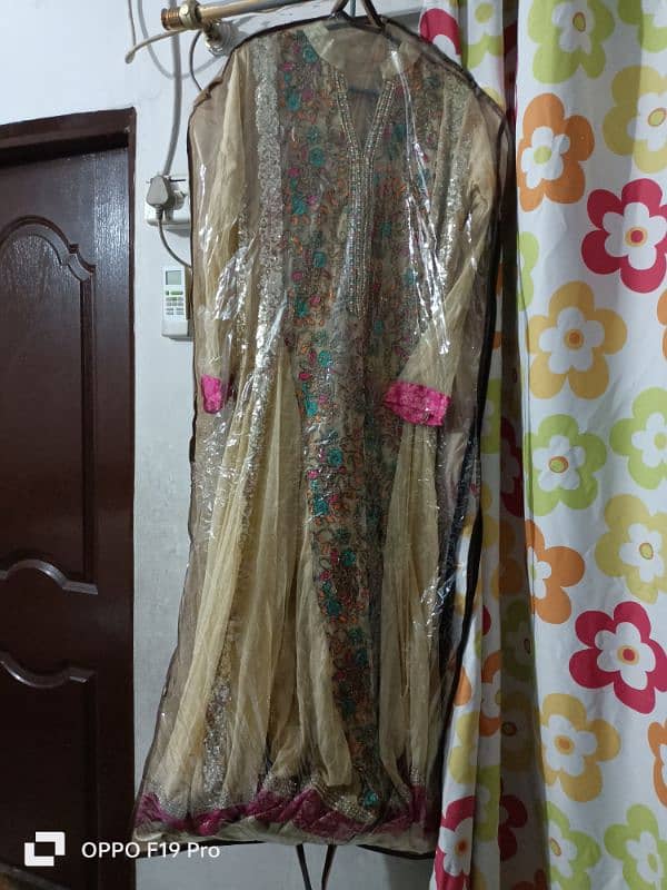 Chiffon ZARRI embroidery maxi with dupatta 4