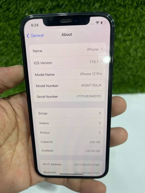 iPhone 12 Pro 256GB Dual Sim Pta Approved Water Resistant Airtight 6