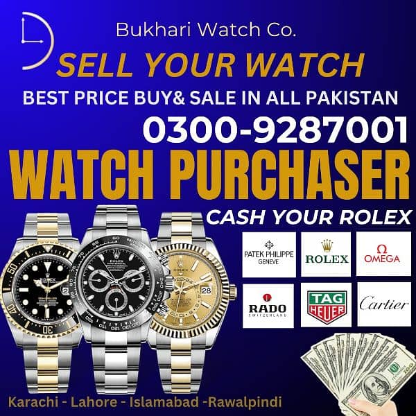 we buy SWISS GOLD ROLEX RADO OMEGA CARTIER PATEKPHILLIP TUDOR OMEGA P 7