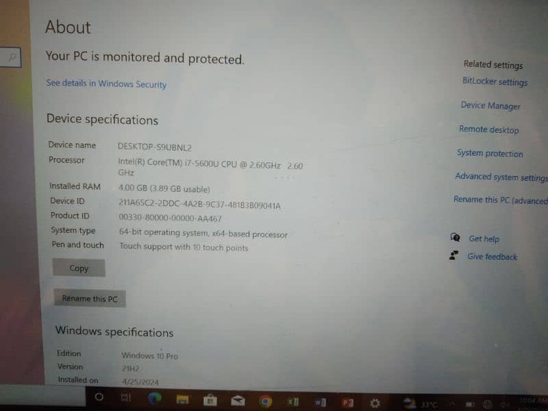 HP 840g2 4gb ram 128gb ssd like new condition 10