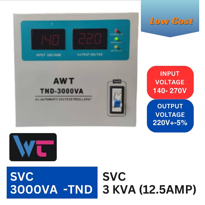 3KVA(SVC)stabilizer Servo Motor Stabilizer Voltage Regulator IMPORTED 0