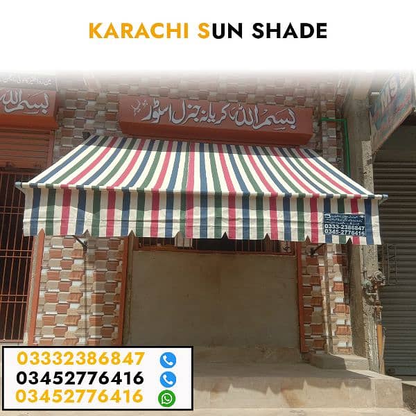 Car Parking Shade & Sun Protection Canopy for House, Shop, and Terrace 1