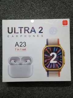 7 in 1, Ultra watch A23 with Free Air buds