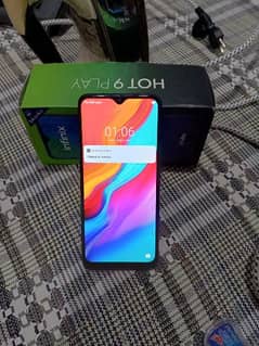 Infinix Hot 9 play 4/64.  with Dabba charger