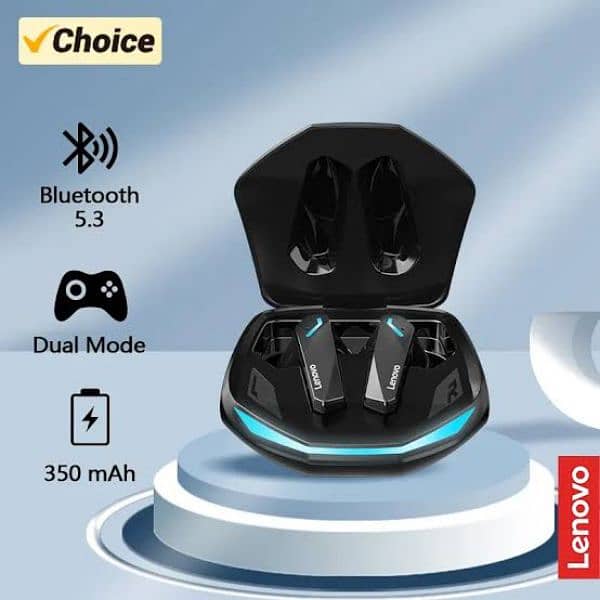 "Lenovo GM2 Pro Bluetooth Earbuds – High-Quality Sound for Gamers" 2