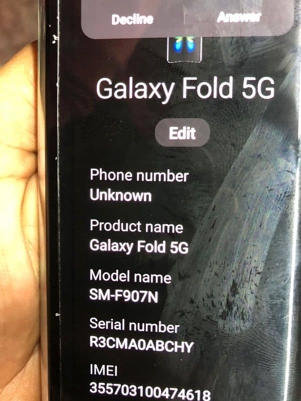 Samsung Galaxy fold 5G non Pta 1