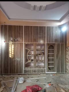 All kinds of wood works kitchen almaria doors and repairing available