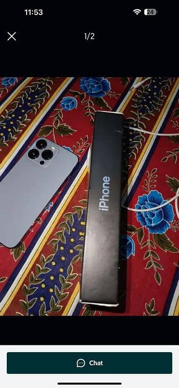 apple iphone 13pro 128 GB PTA approved officially full acc. . waranty ma 0