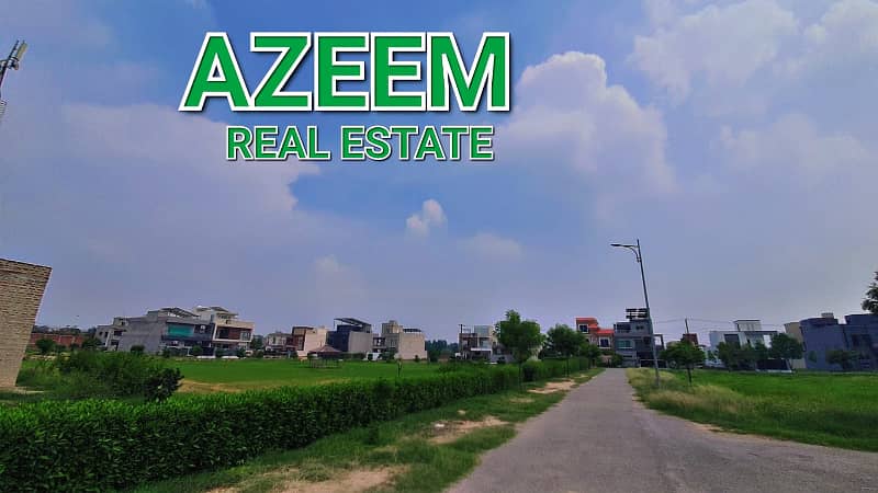 01 KANAL PLOT FOR SALE BLOCK A NEAR PARK 8