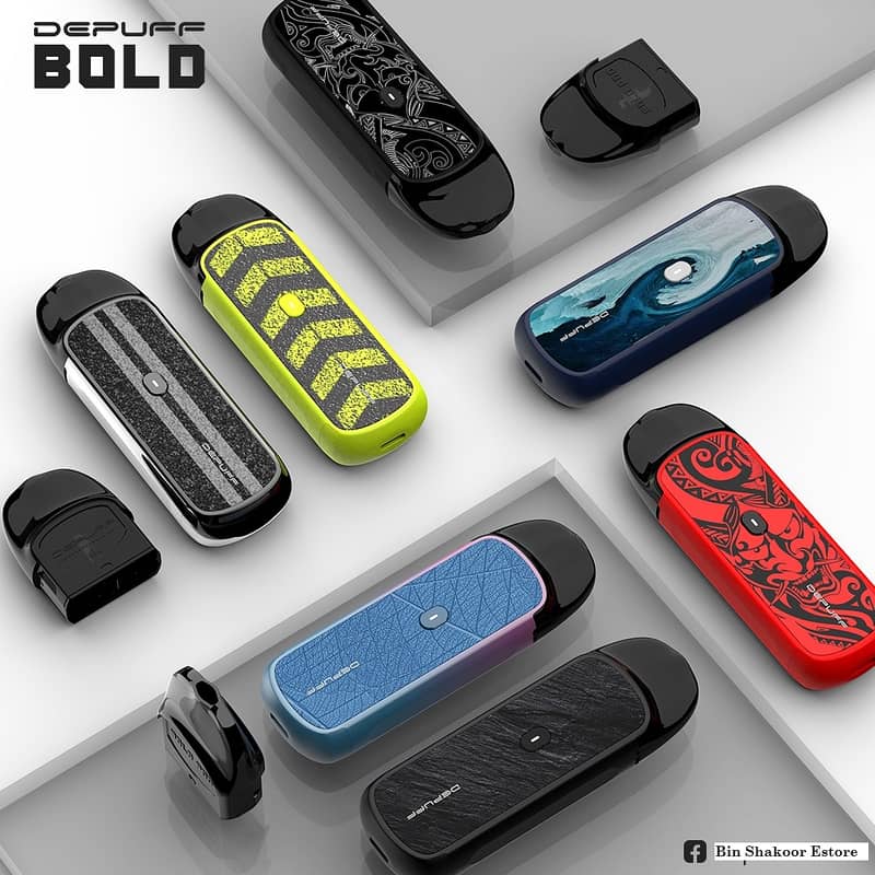 Depuff Bold Vape 15mah Battery with 2 Refillable 5ML Tanks 0