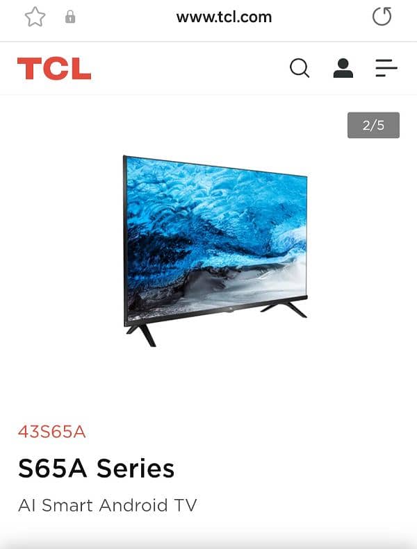 TCL 43" pin packed/brand new Android LED TV available on discount 3