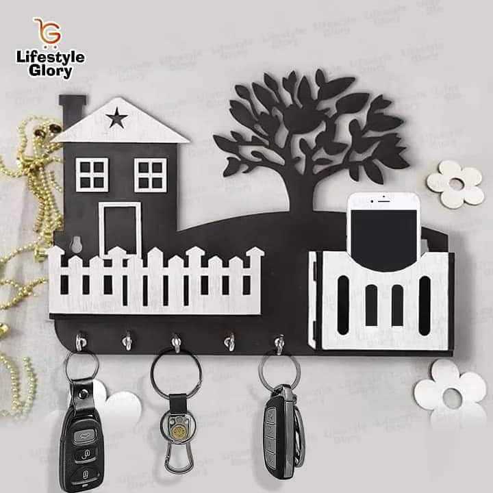 Lifestyle Glory Brand Wooden Home Tree Mobile and Keys Holder 1