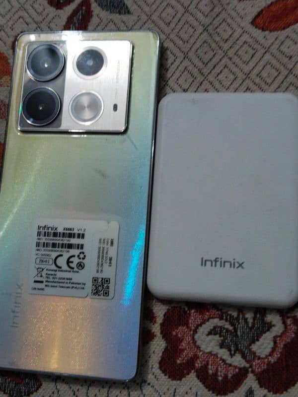 infinix note 40 16GB ram 256GB rom with mag charge and 45volts charger 1