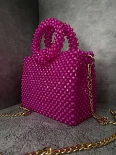 handmade luxury beads bag