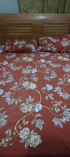 Used Double Bed with Mattress+ Two tables and Two chairs