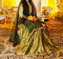 Mehndi Bridal lehnga 3 pcs