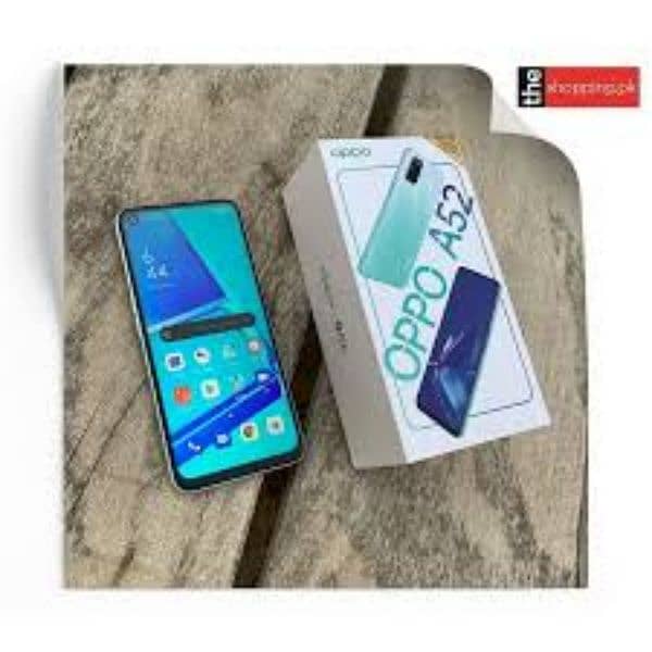 Oppo a52 4+3 ram 128 ROM box charger 1