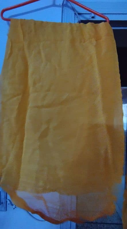 Yellow Chiffon Suit Frock Style 4