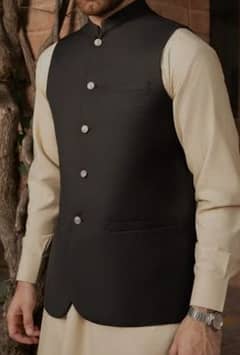 waistcoat in black xl