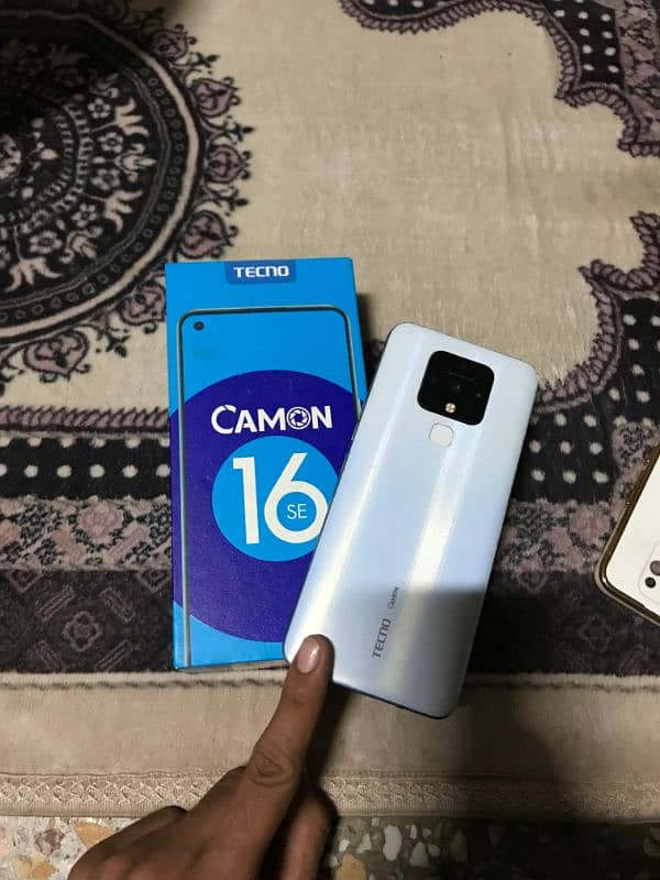 Tecno Camon 16 se 6ram 128memory with Box  exchange possible 4