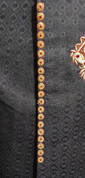 Groom sherwani one day use 10/10 black color 10