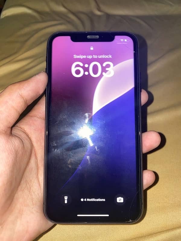 iPhone 11 jv 64gb sim time available back crack 6