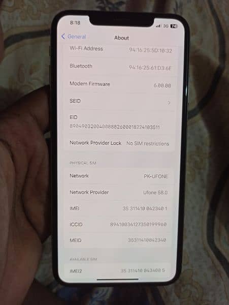 Iphone Xs Max PTA Approved 5