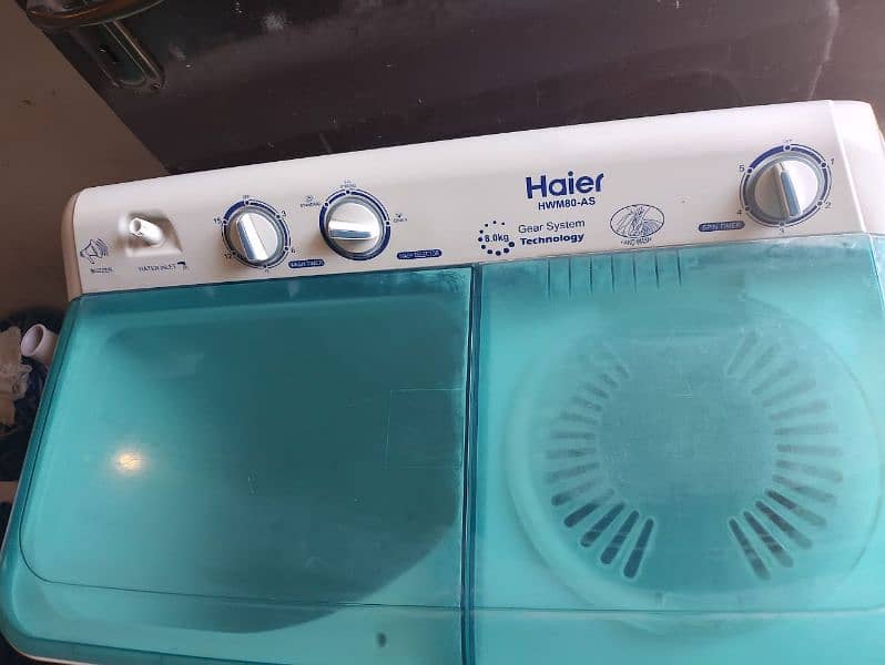 Haier washing machine 8.0kg. washing+dryer 2