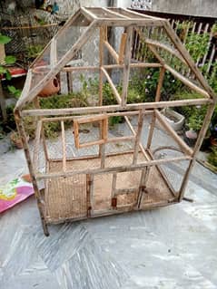 wooden cage