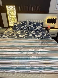 bed set | 2 pcs set | bed and dressing | wooden bed set