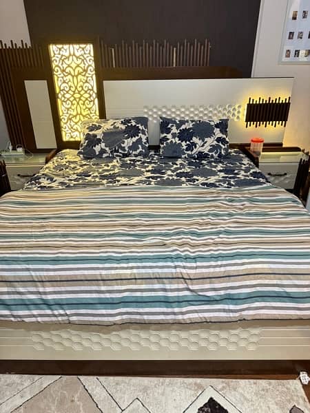 bed set | 2 pcs set | bed and dressing | wooden bed set 1