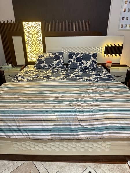 bed set | 2 pcs set | bed and dressing | wooden bed set 2