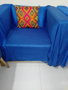 luxury blue sofa set 5 seater