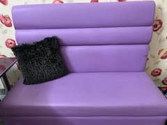 2 seater sofa purple