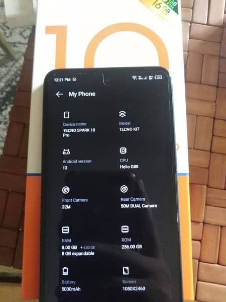 Tecno spark 10 pro 8/256 GB PTA approve 2