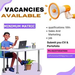 Job Available Male & Females