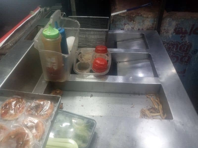 fast food making counter 0