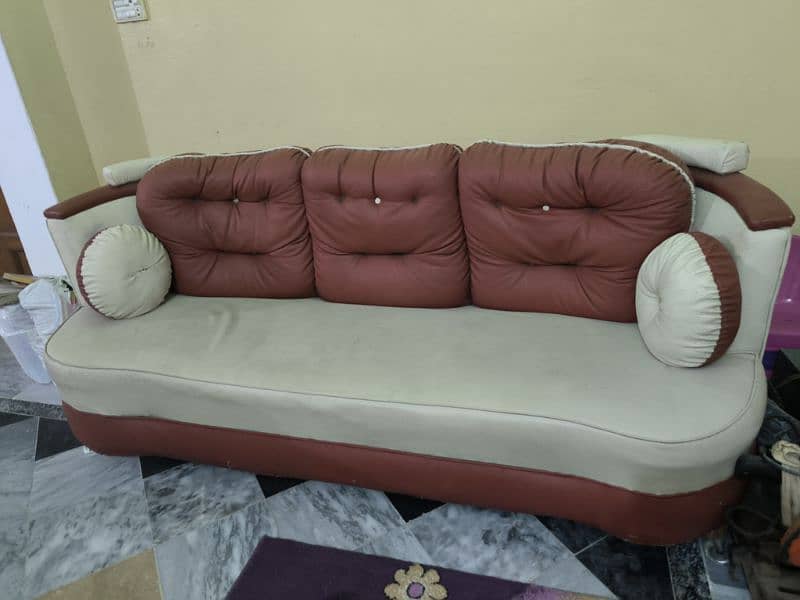 Rexine sofa set 1