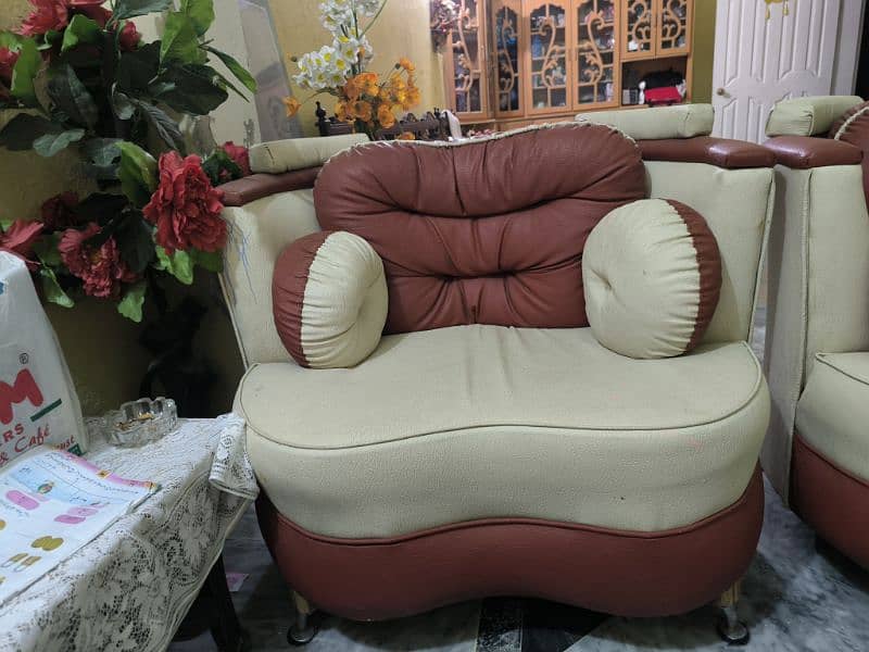 Rexine sofa set 3