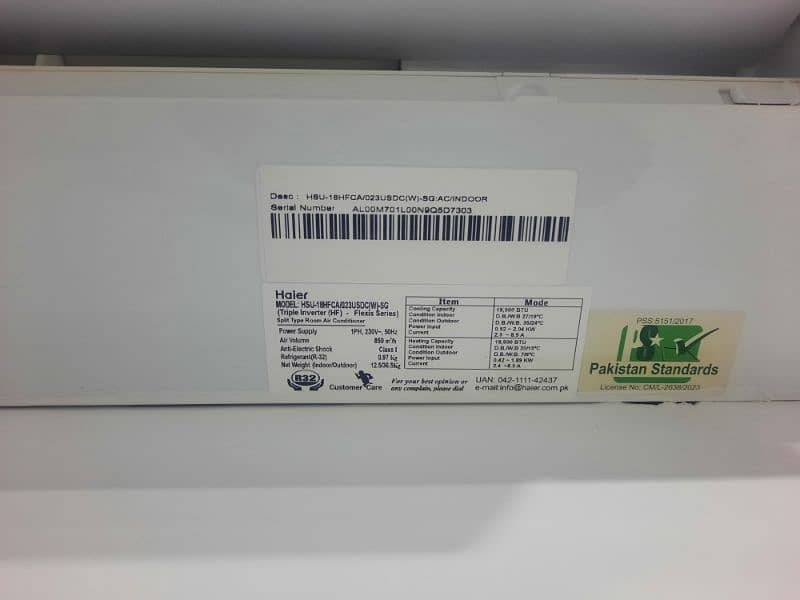 Haier 1 Ton Inverter AC 2