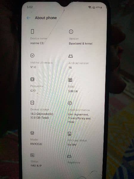 Realme c3 used read add 4