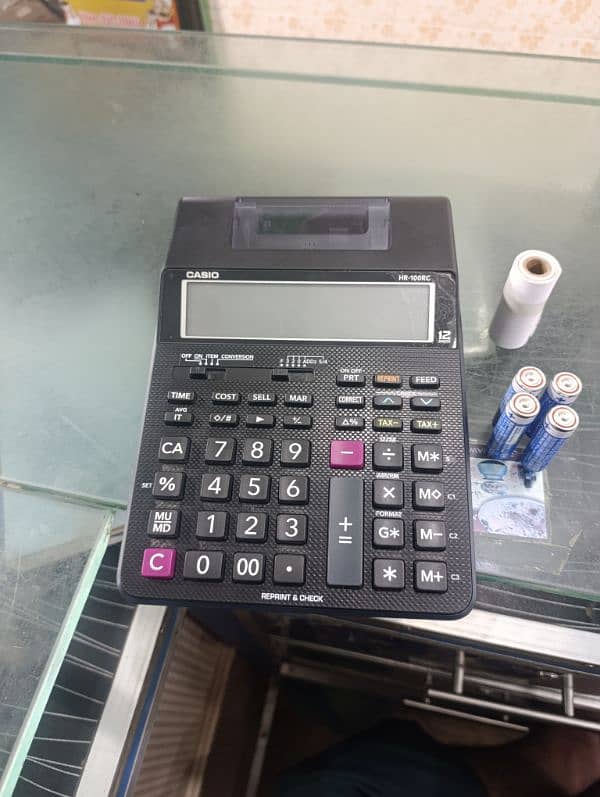 Casio HR100RC Printing Calculator 0